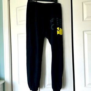 Sweatpants- Navy with yellow bird logo